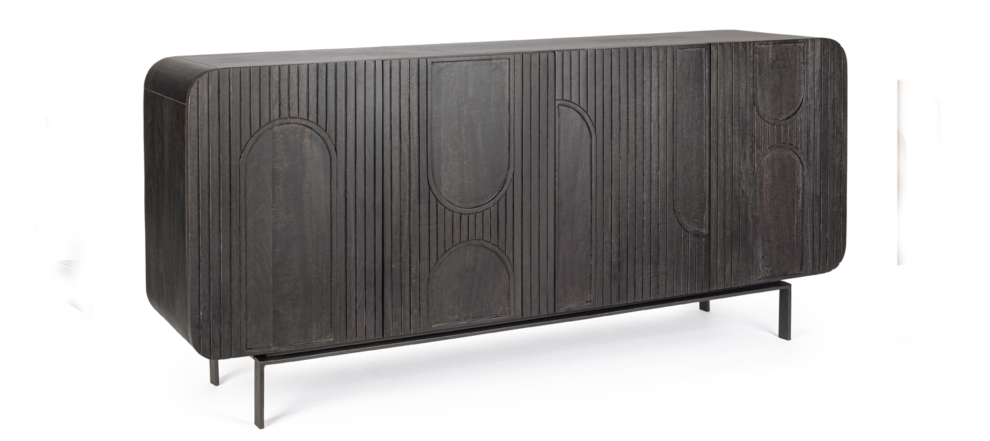 Credenza 4 ante in legno - orissa